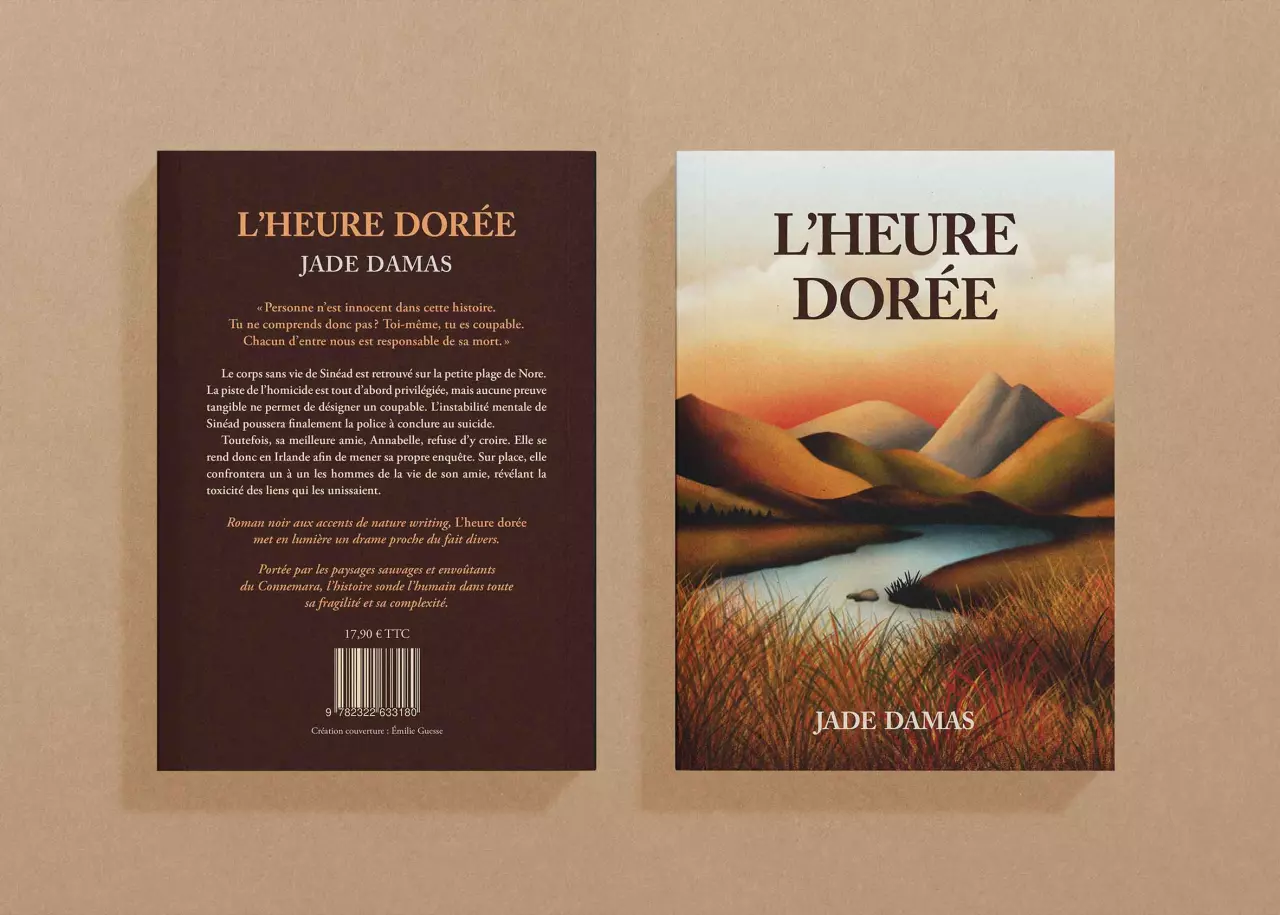 Couverture illustrée du roman "L'heure dorée"