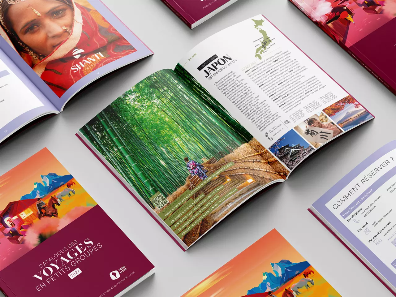 Conception & Mise en page de Catalogue de voyages