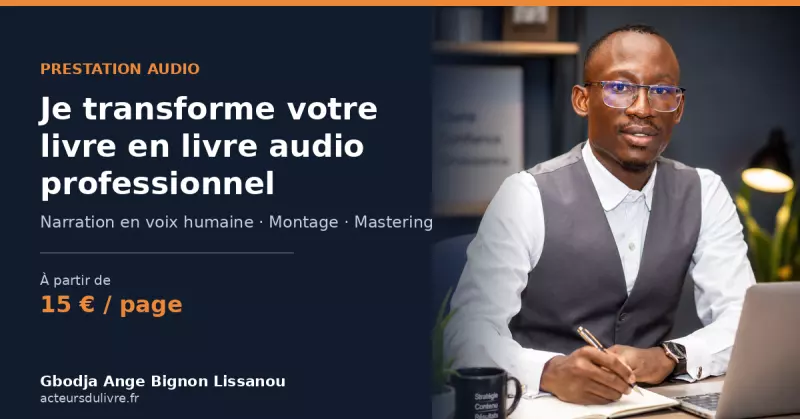 Je transforme votre livre en livre audio professionnel